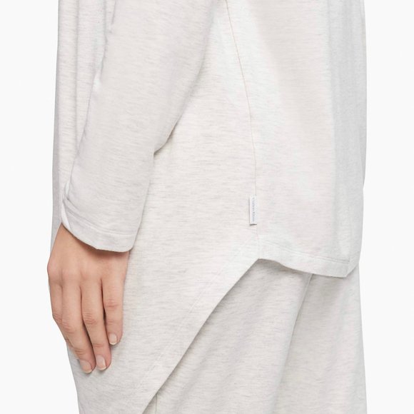 💖MEGA SALE💖Calvin Klein QS6682-061 Women's White Hoodie Pure Lounge Flyaway - Picture 3 of 5